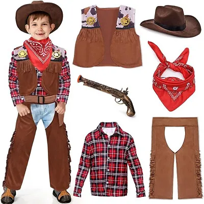 Cowboy Or Girl Costume With Extras-Size L -Be Sure To Say Giddy Up! • $9.99