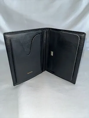 Rolfs Mustang Vintage Black Soft Leather BiFold Mens Wallet Moto Punk Rock Biker • $40