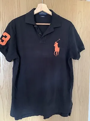 Ralph Lauren Polo Shirt Custom Fit Medium Good Used Condition • £9.99