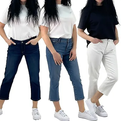 £14.50 • Buy Ex Nine West Women's Chrystie Slim Straight Cuff Capri Cropped Jeans Size 8 - 20