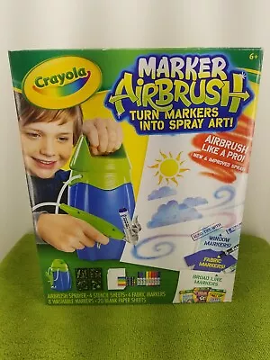 Crayola Marker Airbrush Turn Markers Spray Art Sprayer Never Used Open Box • $14.99