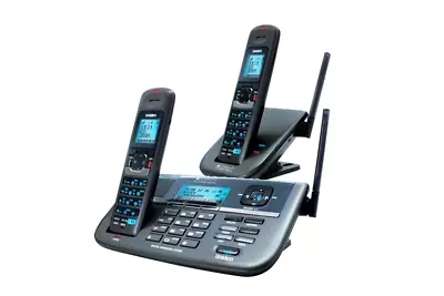 Uniden XDECT R055+1 2Line Digital Cordless Phone 2Handsets Answer Machine • $477.77