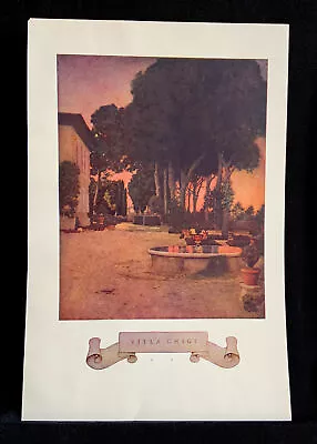 Maxfield Parrish “Villa Chigi” Original 1904 Illustration From Century Magazine • $20