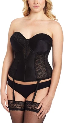 £29 • Buy Carnival 423 Strapless Bustier Lace /satin Tricot Bridal Low Back Bra 423