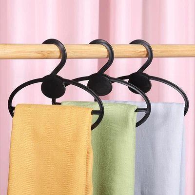 £8.46 • Buy 20Pcs Oval Scarf Shawl Tie Holder Circle Shape Coat Hanger Clothes Racks