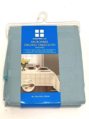 Microfiber Tablecloth For Oval Oblong Tables 60x102 NIP EssentialHome Westport • $15