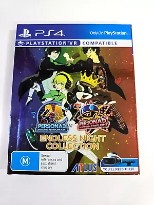 Persona Dancing Endless Night Collection 3 5 PS4 PlayStation 4 AUS Rating PAL VR • $145