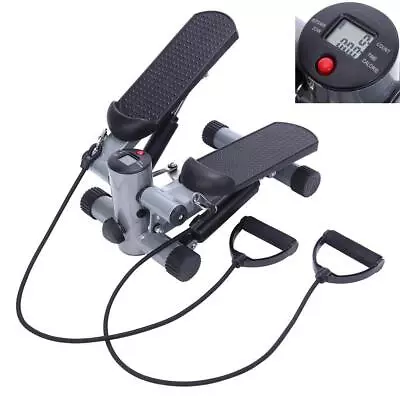 Mini Aerobic Step Machine Fitness Air Stair Climber Stepper W/ Resistance Bands • $52.95