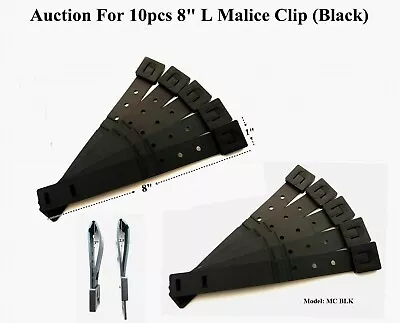 10pcs Tactical Tailor - Short 8  Black MALICE Clips For GERBER BUCK Knife Pouch • $14.90