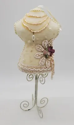 VINTAGE Early 20th Century Style MINIATURE DRESS FORM PIN CUSHION Wire Base • $14.99