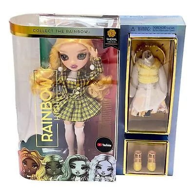Rainbow High Sheryl Meyer Yellow Fashion Doll 2 Outfits 10 In MGA New Sealed • $146.95