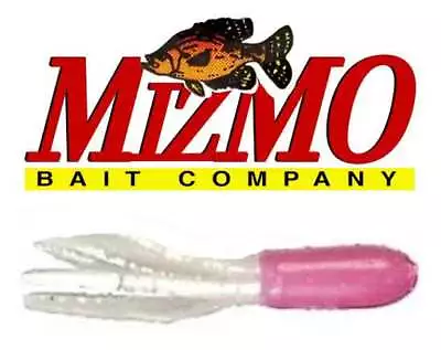 Mizmo Tubes Crappie Panfish 1.5 Inch Specs 11007 Pink Bubble Gum With Pearl Tail • $5.99