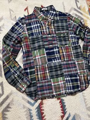 Polo Ralph Lauren Plaid Button Down Shirt Madras Popover Patchwork RRL Indian • $80