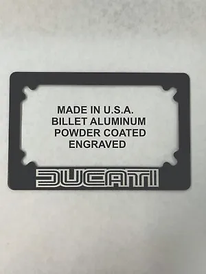 Ducati Motorcycle License Plate Frame Billet Made In Usa • $19.95