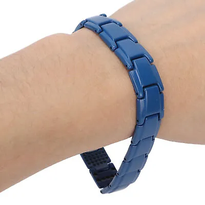 (Blue)Ultra Strength Sports Magnetic Bracelet Unisex Magnetic Bracelet For • £5.23