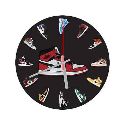 Sneaker Air Jordan 1 Wall Clock Michael Jordan Wall Clock NBA23 Fan Home Decor • $36.90