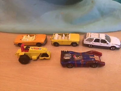 Selection Of Play Worn Diecast Toy Cars X 5 Majorette Matchbox • £2