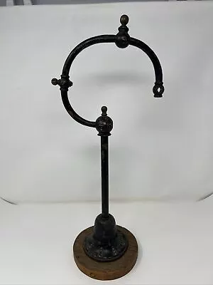 Antique Brass Single Arm Hanging Gas Light Chandelier Lamp Fixture To Restore • $89.99