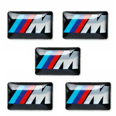 $14.95 • Buy 5PCS M Sport Performance Alloy Wheel Badge Sticker Emblem Decal For BMW 17x9mm