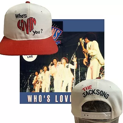 Jacksons 5 Who’s Lovin You? Single Promo Snapback Hat Vintage Michael Jackson • $350