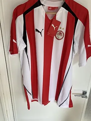 Olympiacos FC Vintage 2005-06 Home Football Shirt Puma XL Greece⚽️ BNWT • £32.99