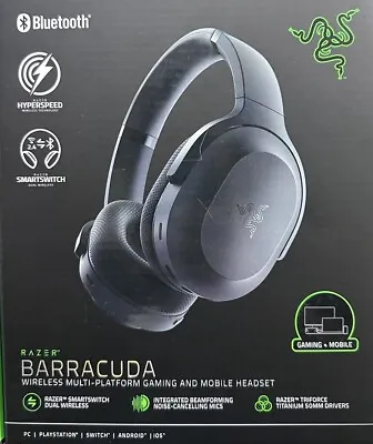 Razer Barracuda Wireless Multi-platform Gaming And Mobile Headset - Black • $249