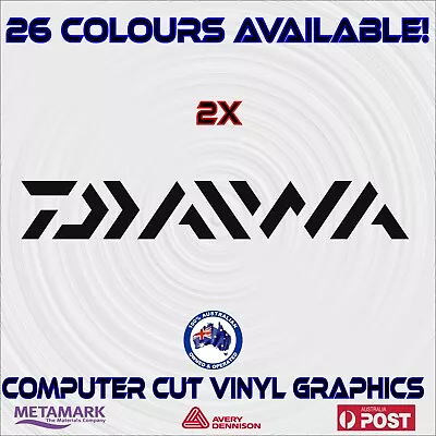 2x50cm DAIWA Decal Stickers.Boattinnierunabouthalf Cabintrailercar Graphics • $19.90