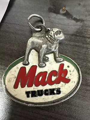 Vintage Mack Motor Truck Distributors Trucking Semi Trucker Bulldog Keychain • $15