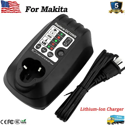 DC10WB Li-ion Charger For Makita Lithium Battery BL1013 BL1014 7.2V-10.8V/12V US • $18.99