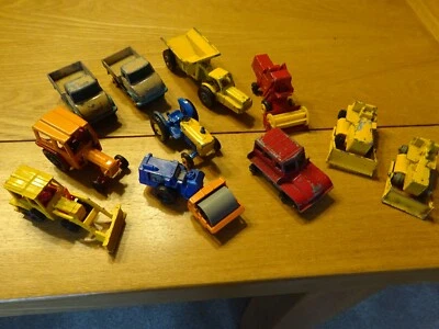 £3 • Buy Matchbox Corgi 1970's Farm Building Lot Of 11 Unimog Tractor Dumper Tipper