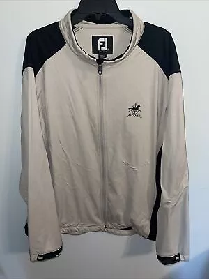 FootJoy DryJoys Lined Rain Gear Wind Golf Andover Logo Full Zip Jacket Men’s XXL • $46.70