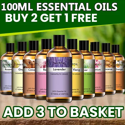 $22.59 • Buy 100ml Natural Pure Aromatherapy Essential Oils Therapeutic Grade Diffuser Oil