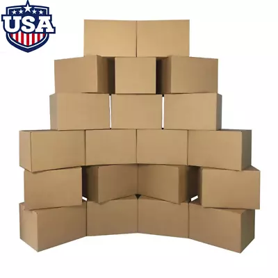 Medium Cardboard Moving Boxes (20 Pack) 18 X 14 X 12-Inch Fast Shipping A • $35.11