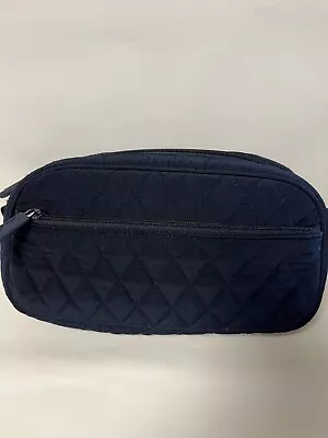 Vera Bradley Insulated Medicine/Cosmetic Microfiber Travel Bag In Classic Navy • $14.99