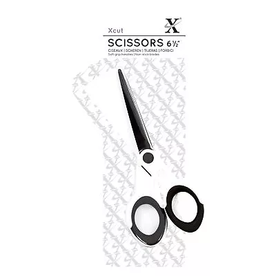 2 Pack Xcut Soft Grip & Non-Stick Art & Craft Scissors 6.5 XC255203 • £19.21