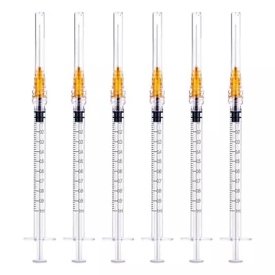 1ml/cc 25Ga Manual Push Syringe Straight Tip Needle Feeding Device With Cap • $10.70
