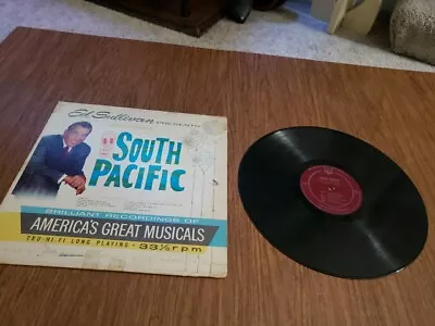 Ed Sullivan Presents SOUTH PACIFIC LP (National Academy Record Club) In G+ • $7.95