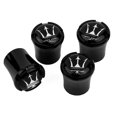 Maserati Black Valve Stem Caps - • $14.99