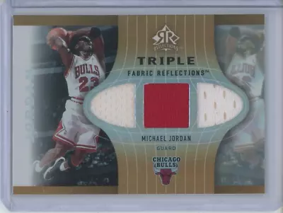 Michael Jordan Game-used Jersey Patch /50 2006-07 Ud Reflections Triple Fabric • $699.99