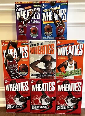 RARE Vintage Michael Jordan Wheaties Boxes Lot Of 8  Unopened/Original Boxes • $45