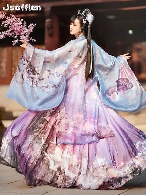 Original Flower Chinese Traditional Hanfu Woman Ancient Fairy Dress Cosplay • $63.71