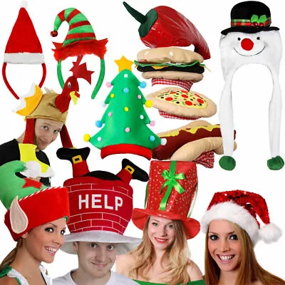 Christmas Hats Festive Fancy Dress Accessory Office Party Secret Santa Gift Lot • £6.99