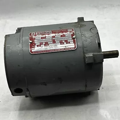 DELCO 2J7724C2Z 3-Phase 1/4 HP A.C. Motor - - 1170 Rpm - Cont. Duty - • $128.72