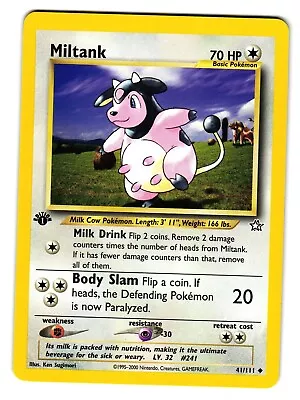 Miltank 41/111 Neo Genesis 1st Edition 2000 Light Play LP • $6.99