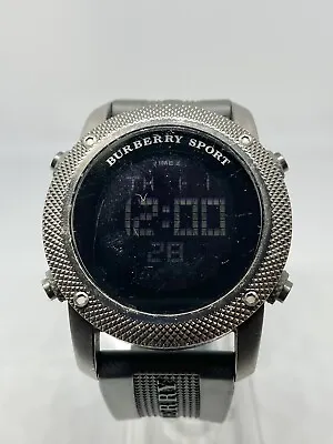 Burberry Sport BU7715 44mm 10ATM Quartz Stainless Steel Digital Watch • $144.99