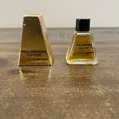 Vintage Mennen Millionaire Mini Cologne Unused Old Stock With Box .375 Oz • $40