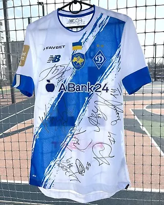 £499.99 • Buy Dynamo Kyiv Ukraine Match Worn Unwashed Team Signed Football Shirt 2022 PROOF