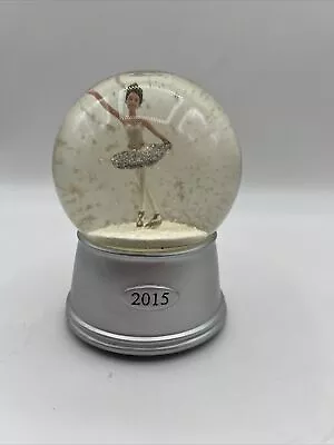 2015 Musical Water Globe “The Nutcracker Suite” Ballerina White Silver Dress • $24.90