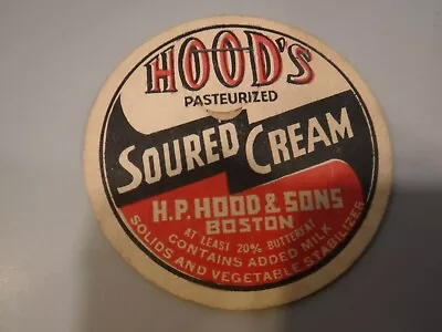 Vintage Hood's Dairy Milk Bottle Cap Boston Mass • $5