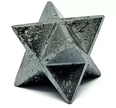 Hematite Merkaba Star Reiki Energy Charged Crystal Emotion Stone Protective Uk • £6.95
